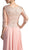 Beaded Lace V-neck Chiffon A-line Evening Dress