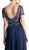 Cinderella Divine - Jewel Beaded Short Sleeve Long Gown