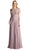 Cinderella Divine - Jewel Beaded Short Sleeve Long Gown
