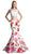 Cinderella Divine - Two Piece Lace Floral Mermaid Evening Dress