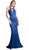 Cinderella Divine - Sheer Seamed Fitted Mermaid Evening Dress