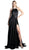 Embellished Halter Neck Dress with Train