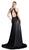 Embellished Halter Neck Dress with Train