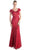 V-neck Lace Evening Dress