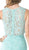 Cinderella Divine - Sleeveless Illusion Jewel Lace Sheath Fitted Cocktail Dress