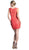 Cinderella Divine - Sleeveless Illusion Jewel Lace Sheath Fitted Cocktail Dress