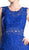 Cinderella Divine - Sleeveless Illusion Jewel Lace Sheath Fitted Cocktail Dress