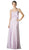 Cinderella Divine - Sleeveless Surplice Ruffled Bodice A-Line Long Formal Dress