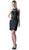 Cinderella Divine - Fitted Sheer Halter Cocktail Dress