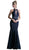 Cinderella Divine - Embellished Lace Halter Fitted Dress
