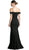Foldover Sweetheart Jersey Sheath Evening Dress