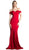 Cinderella Divine - Foldover Sweetheart Jersey Sheath Evening Dress
