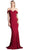 Cinderella Divine - Foldover Sweetheart Jersey Sheath Evening Dress
