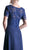 Short Sleeve Lace Bodice Mock Two-Piece Dress