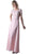 Cinderella Divine - Short Sleeve Lace Bodice Mock Two-Piece Dress in Pink