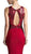 Cinderella Divine - Sequined Sleeveless Sheath Evening Gown with Slit