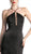 Shimmer Halter Neck Sheath Evening Dress