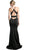 Cinderella Divine - Shimmer Halter Neck Sheath Evening Dress