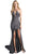 Halter Neck Shimmer Sheath Dress