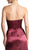 Cinderella Divine - Strapless Ruched V-neck Sheath Dress