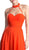 Sleeveless Sleek Halter A-line Dress