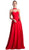 Cinderella Divine - Sleeveless Sleek Halter A-line Dress