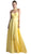 Cinderella Divine - Sleeveless Sleek Halter A-line Dress