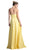 Cinderella Divine - Sleeveless Sleek Halter A-line Dress