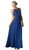 Cinderella Divine - Sleeveless Ruched Halter A-line Dress