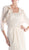 Lace Sheath Dress With Ruffled Jacket