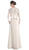 Lace Sheath Dress With Ruffled Jacket