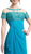 Cinderella Divine - Lace Illusion Bateau Pleated Sheath Dress