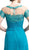 Cinderella Divine - Lace Illusion Bateau Pleated Sheath Dress
