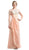 Lace Illusion Bateau Pleated Sheath Dress