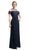 Lace Illusion Bateau Pleated Sheath Dress