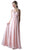 Cinderella Divine - Embellished Strappy Ruched A-line Dress
