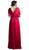 Ruched Semi-Sweetheart Dress With Cape Detail