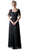Ruched Semi-Sweetheart Dress With Cape Detail