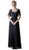 Cinderella Divine - Ruched Semi-Sweetheart Dress With Cape Detail