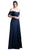 Cinderella Divine - Ruched Semi-Sweetheart Dress With Cape Detail