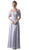 Cinderella Divine - Ruched Semi-Sweetheart Dress With Cape Detail