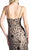 Cinderella Divine - Sequined Deep V-neck Sheath Prom Dress With Slit