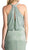 Sleeveless Halter Neck Blouson Sheath Dress