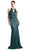 Cinderella Divine - Sleeveless Halter Neck Blouson Sheath Dress