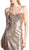 Cinderella Divine - CH561 Strapless Sequined Pleated Sheath Dress