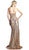 Cinderella Divine - CH561 Strapless Sequined Pleated Sheath Dress