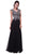 Cinderella Divine - Cap Sleeve Embellished Illusion Lace Gown