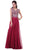 Cinderella Divine - Cap Sleeve Embellished Illusion Lace Gown