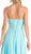 Rosette Pleated Sweetheart Chiffon A-line Dress