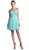Rosette Pleated Sweetheart Chiffon Cocktail Dress